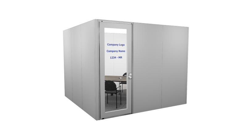 On-Floor Meeting Room Door Rendering