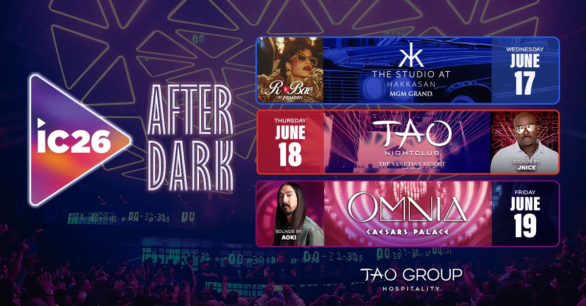 InfoComm After Dark TAO Nightclub List