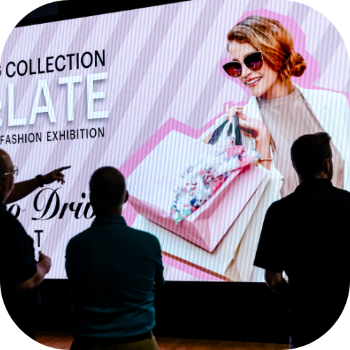 Retail digital signage in the InfoComm exhibit hall