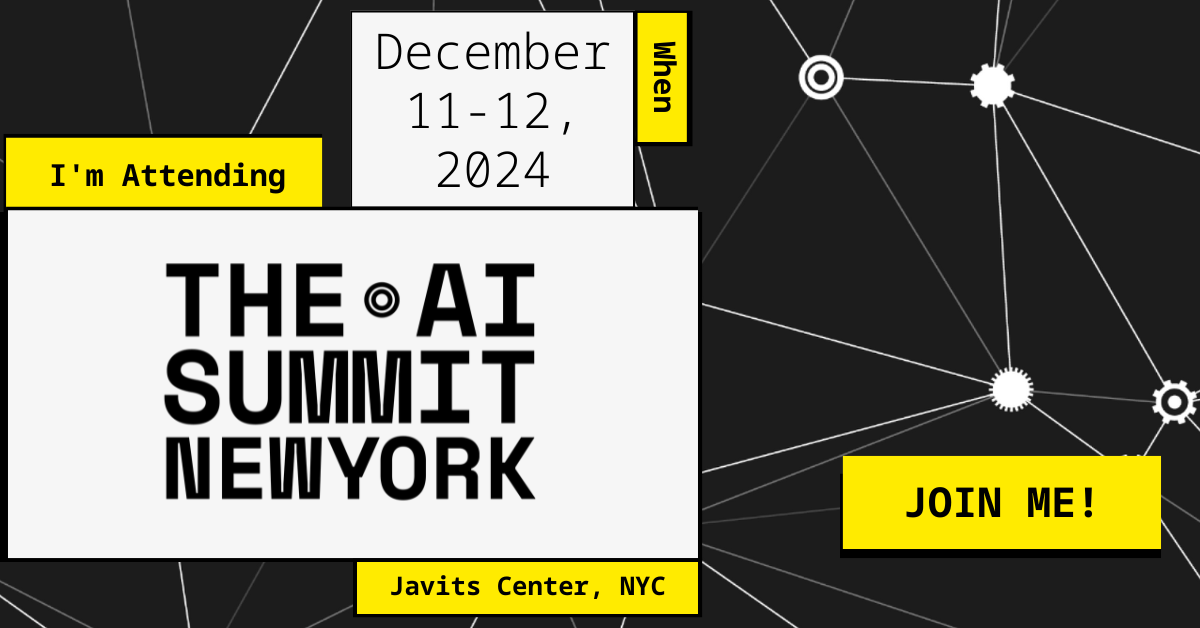 The AI Summit New York Attendee Social Card