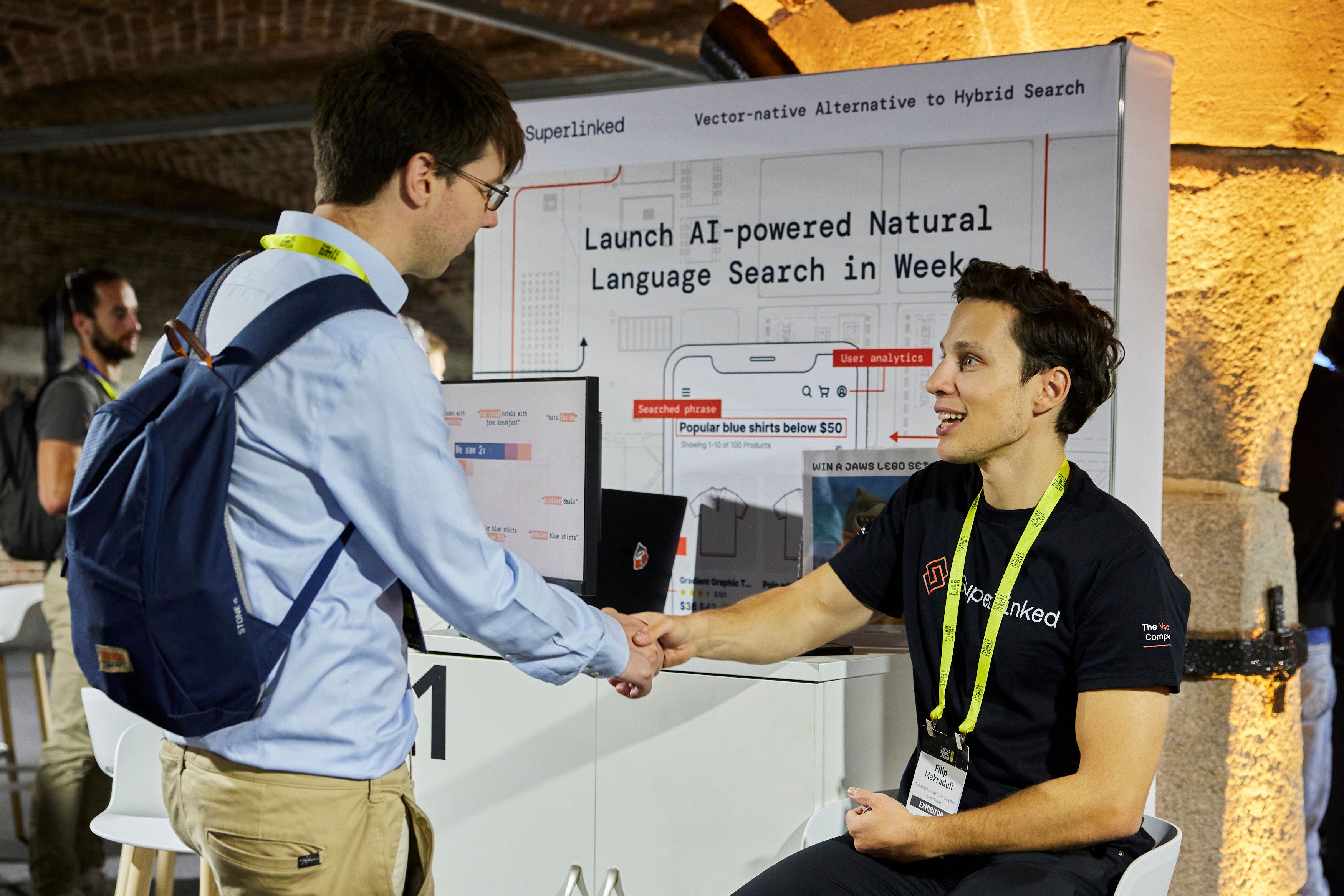 The AI Summit Start-Up Pod Handshake