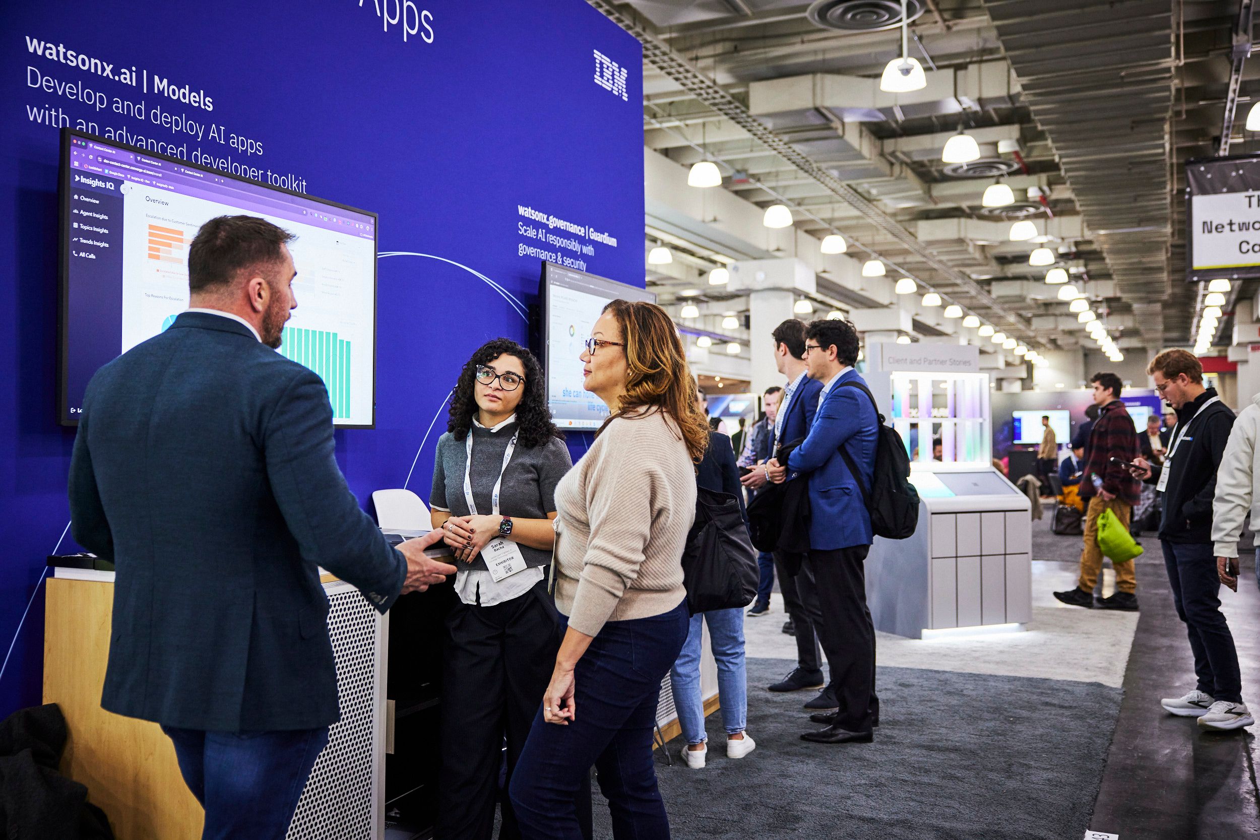 The AI Summit New York - Conversation at a stand