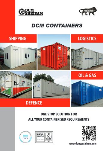 DCM Containers | Indian manufacturer of All types of Shipping, Freight & Customized Containers
