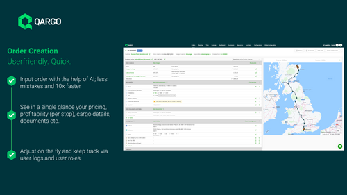 Create your orders 10x faster with Qargo's AI