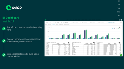 Get insightful day-to-day KPIs directly in your TMS