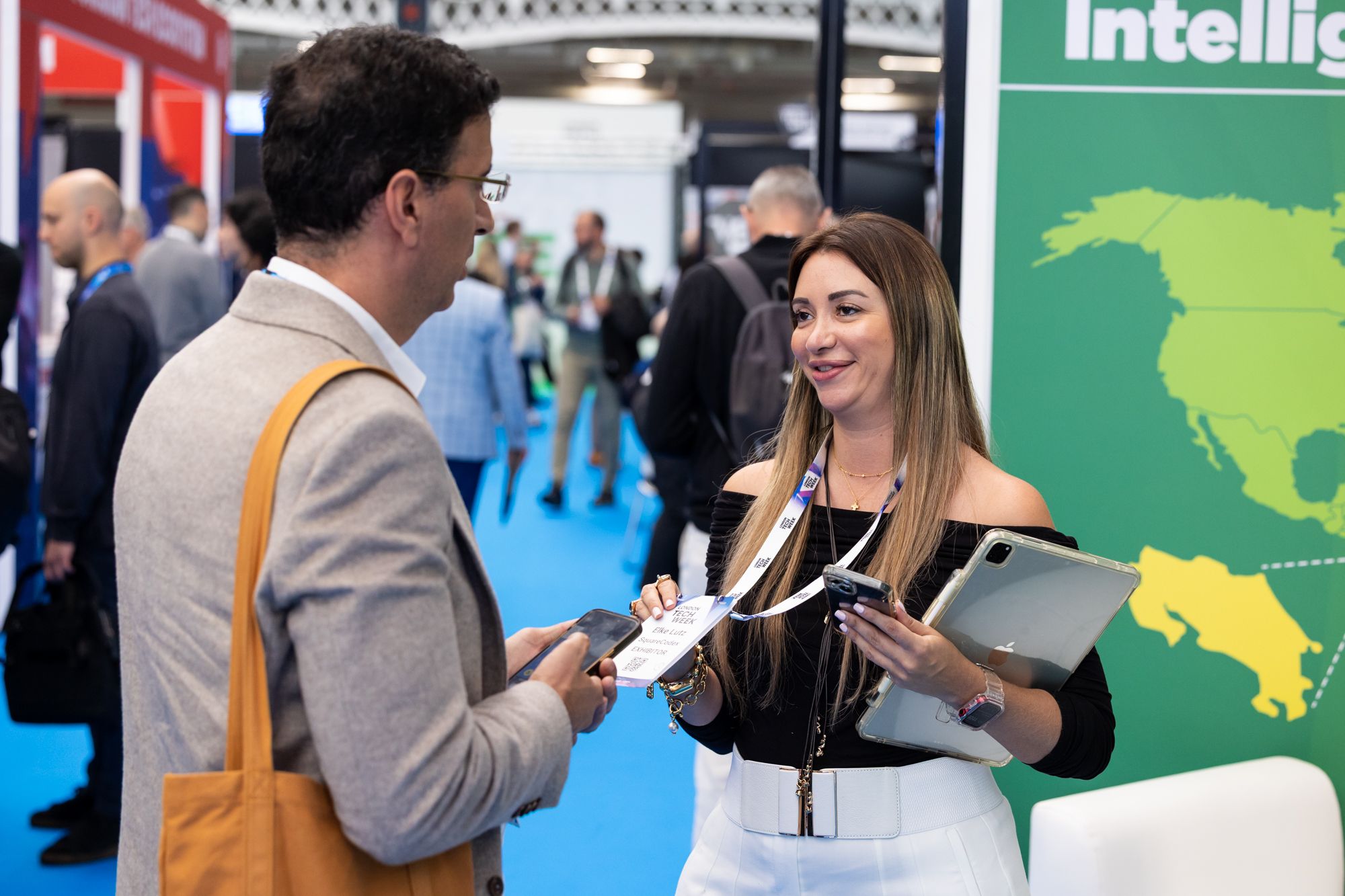 Networking image onsite at London Tech Week