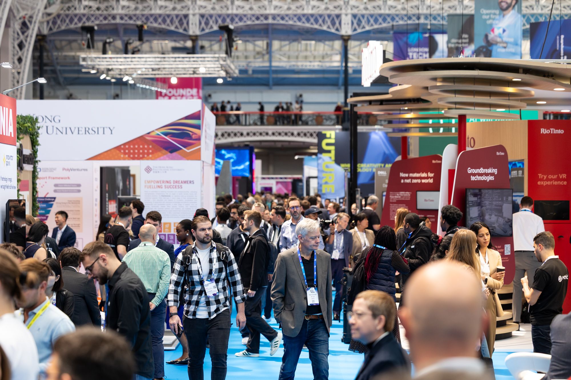 Networking image onsite at London Tech Week