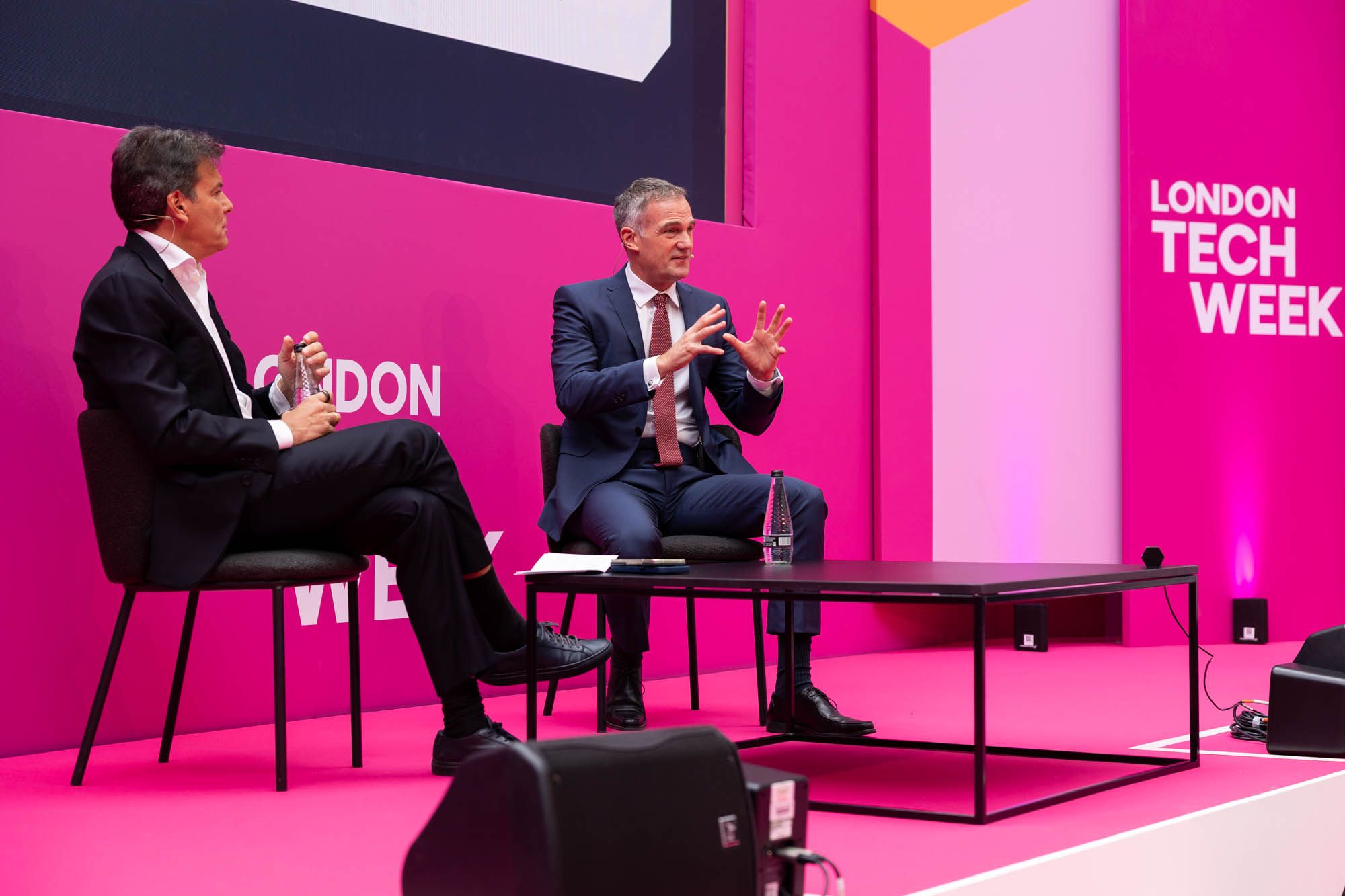 Peter Kyle talking on the Ignition Stage at London Tech Week 2026