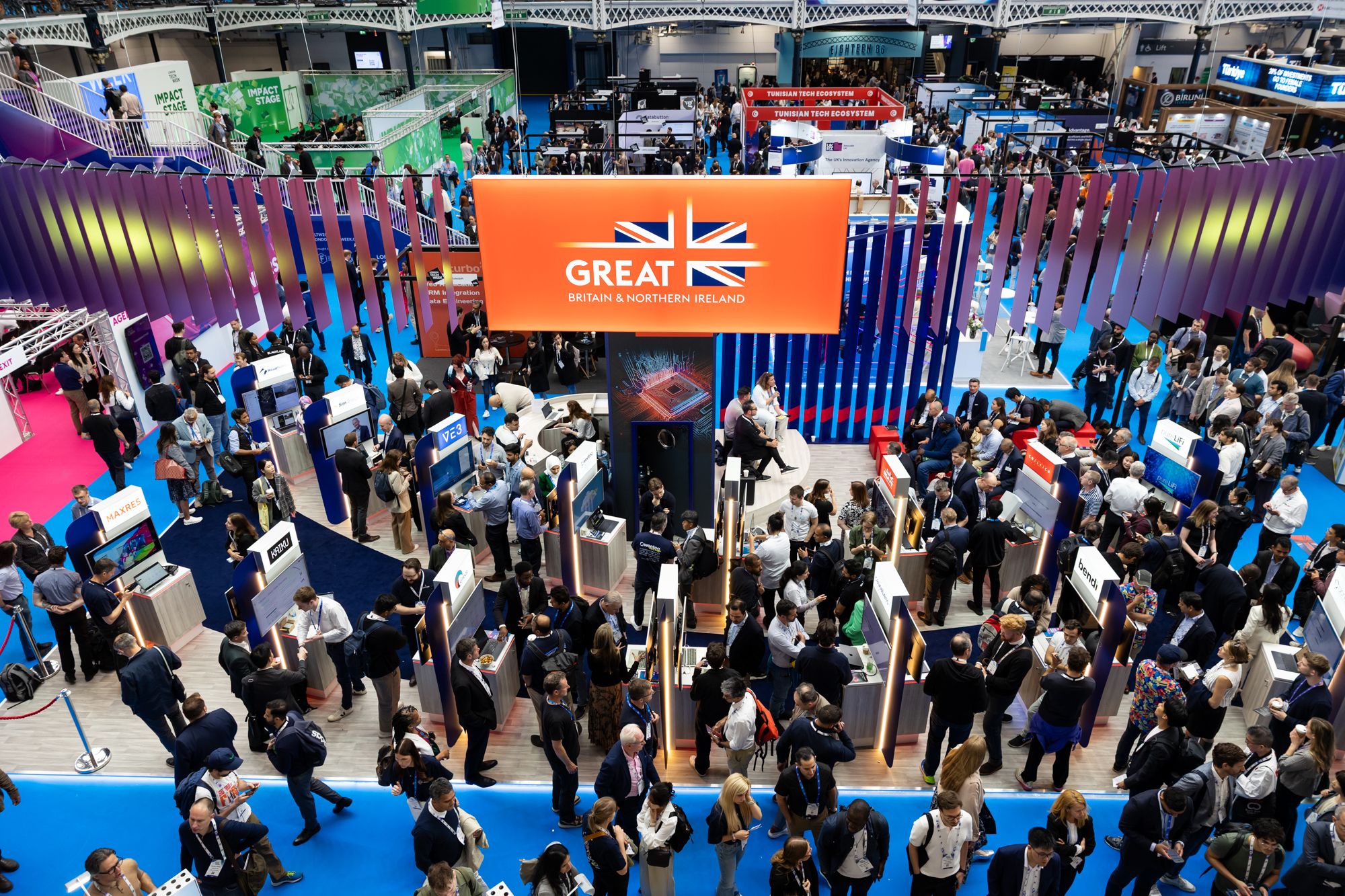 Networking image onsite at London Tech Week