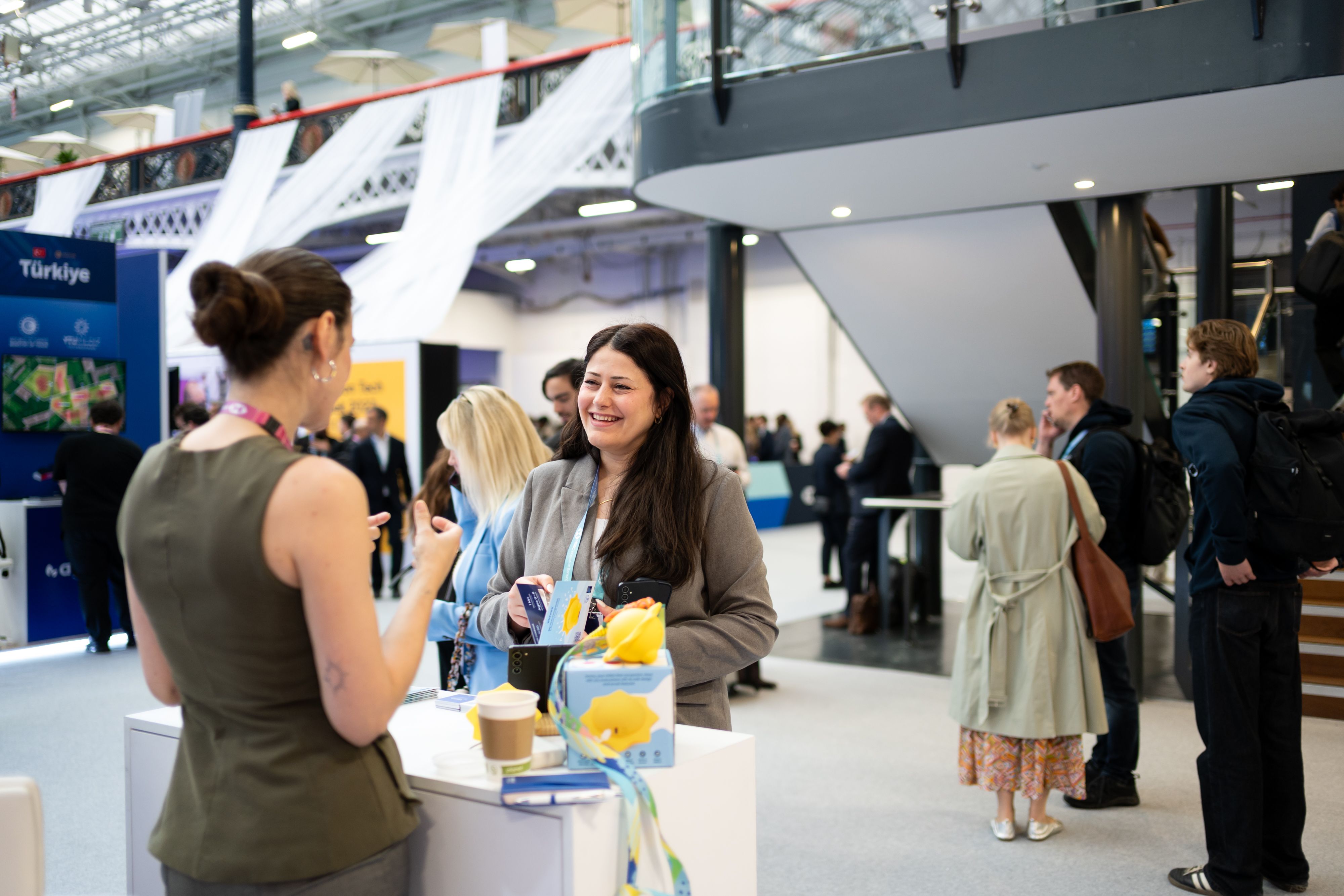 Networking image onsite at London Tech Week
