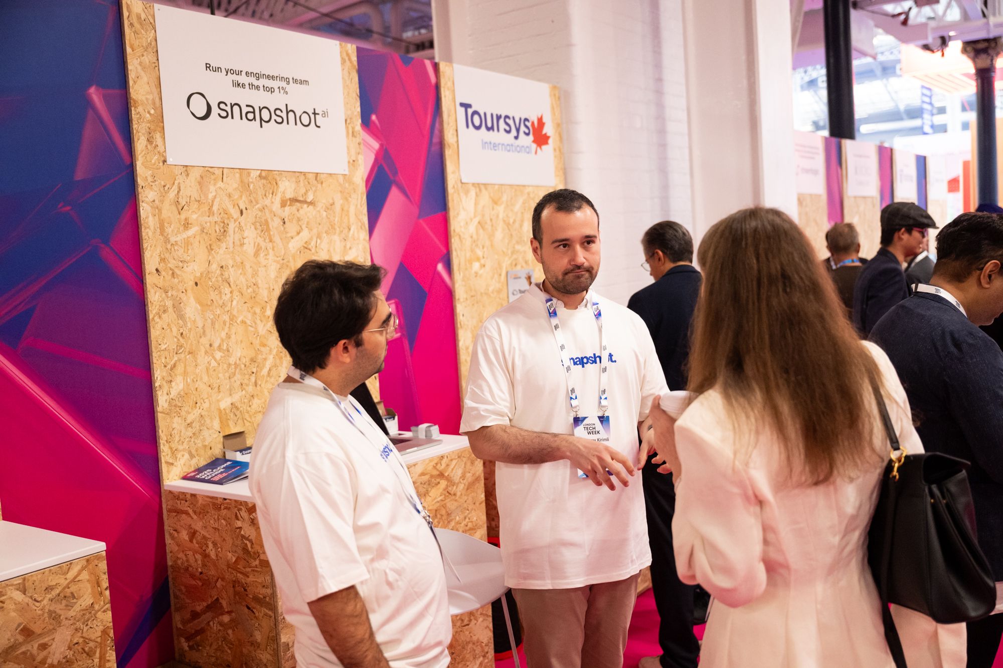Networking image onsite at London Tech Week