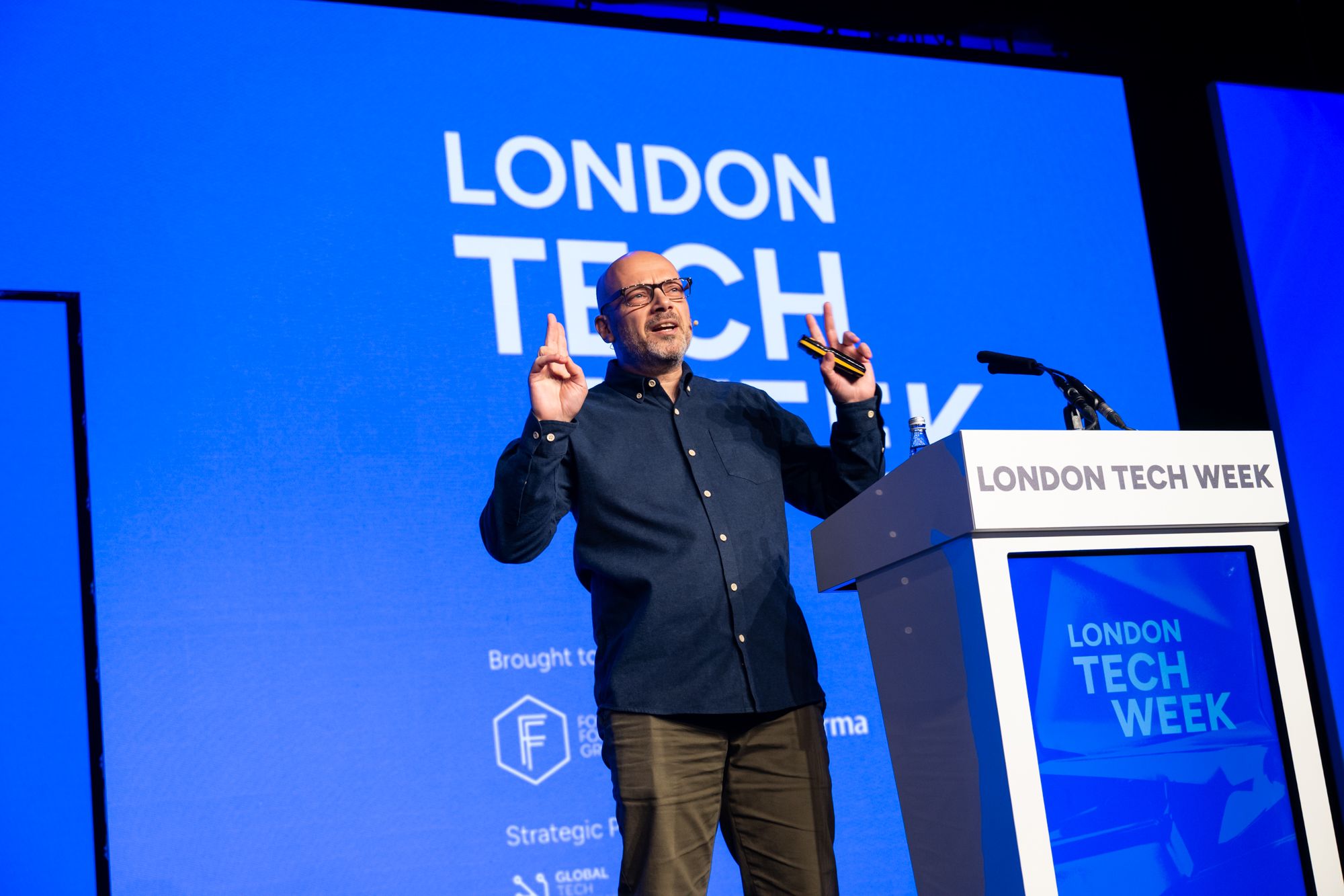 Networking image onsite at London Tech Week