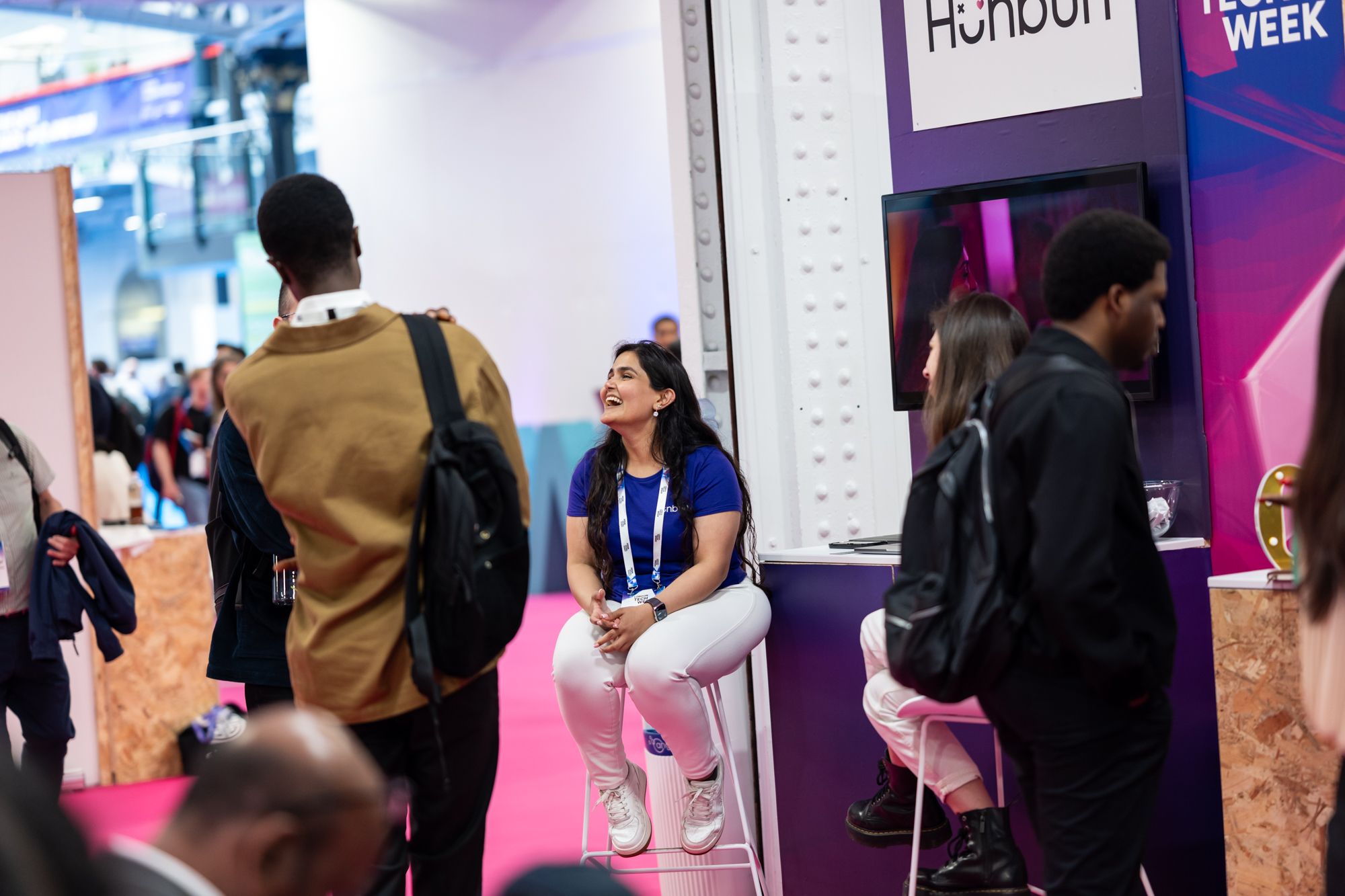 Networking image onsite at London Tech Week