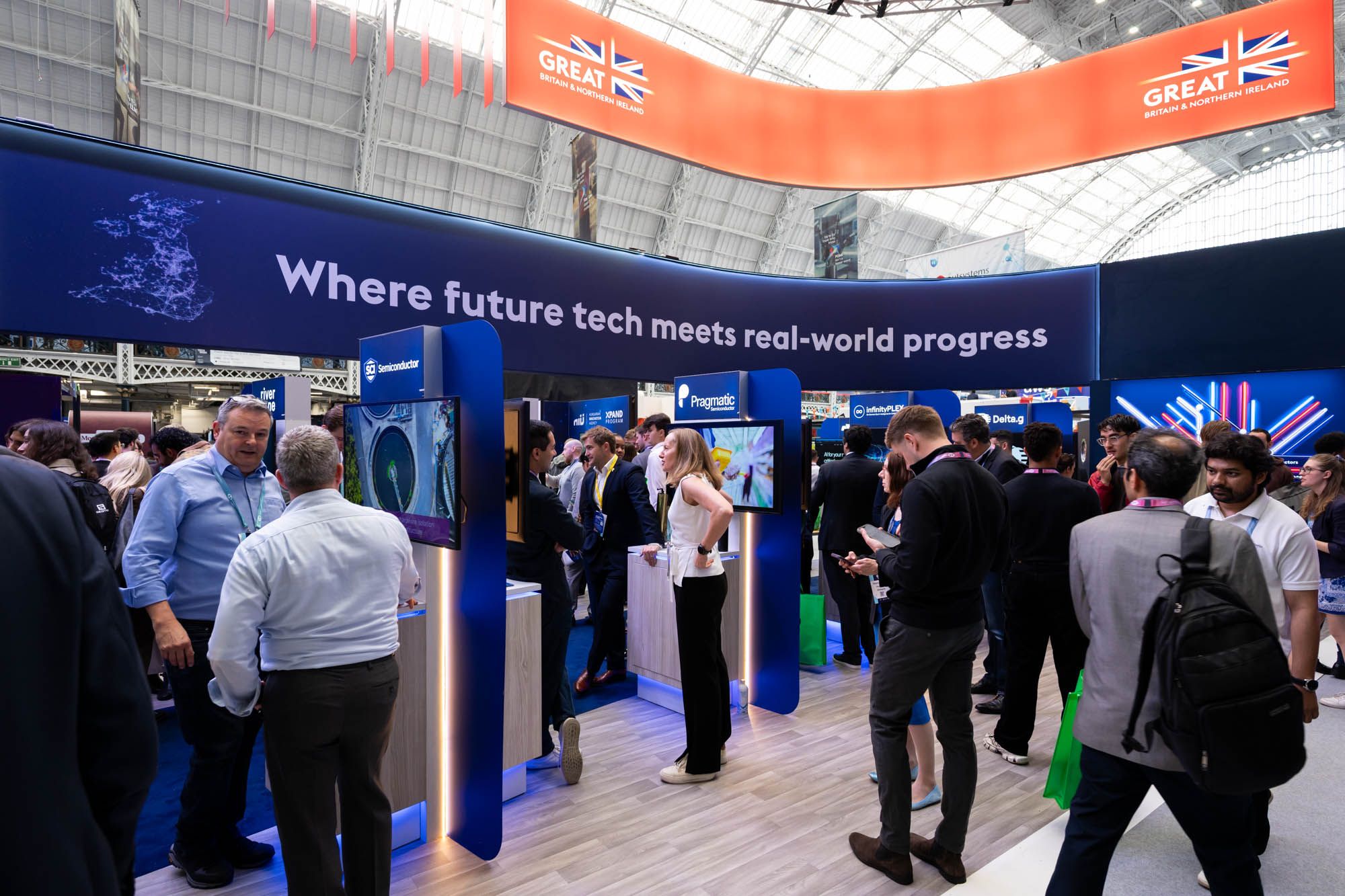 Networking image onsite at London Tech Week