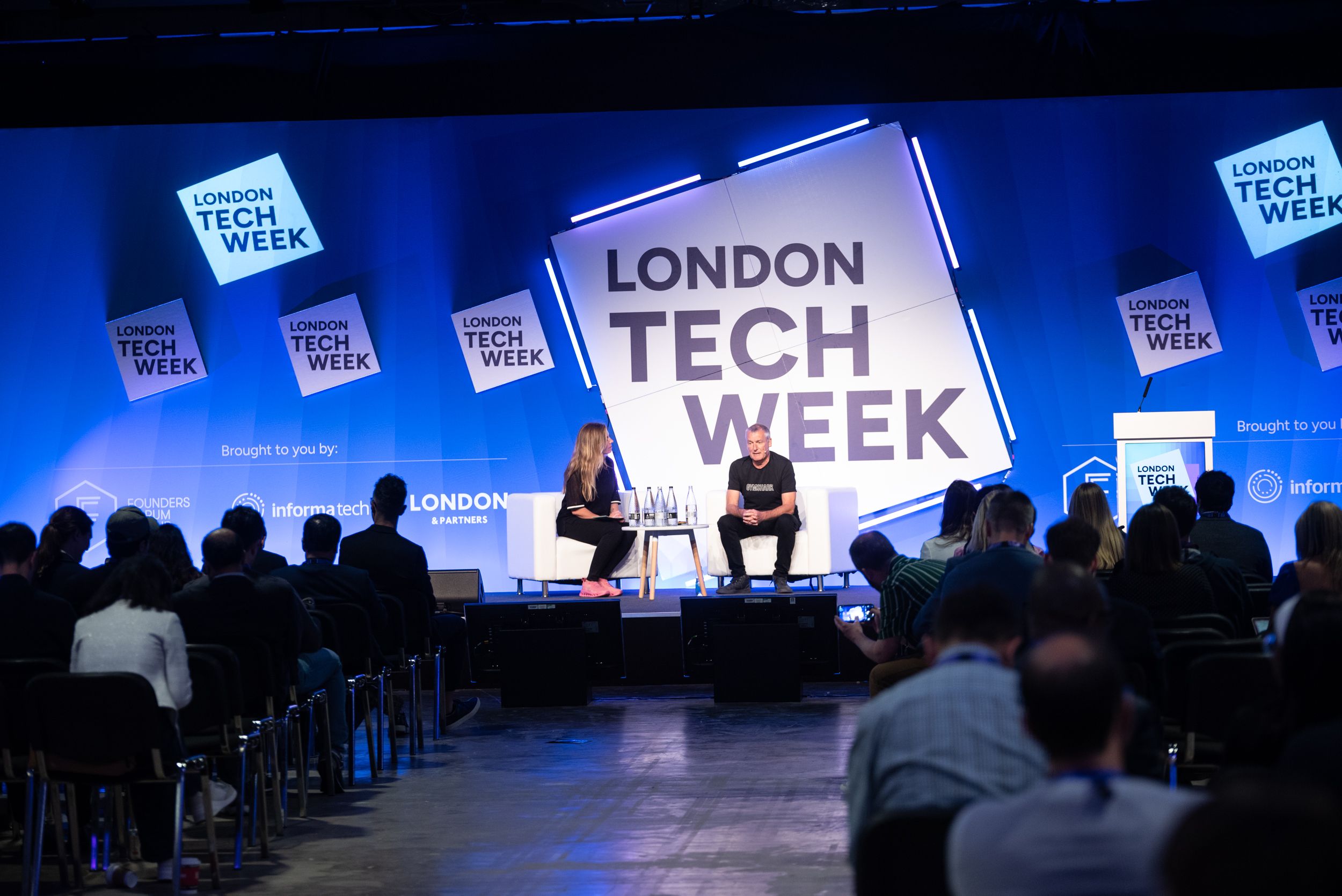 Networking image onsite at London Tech Week