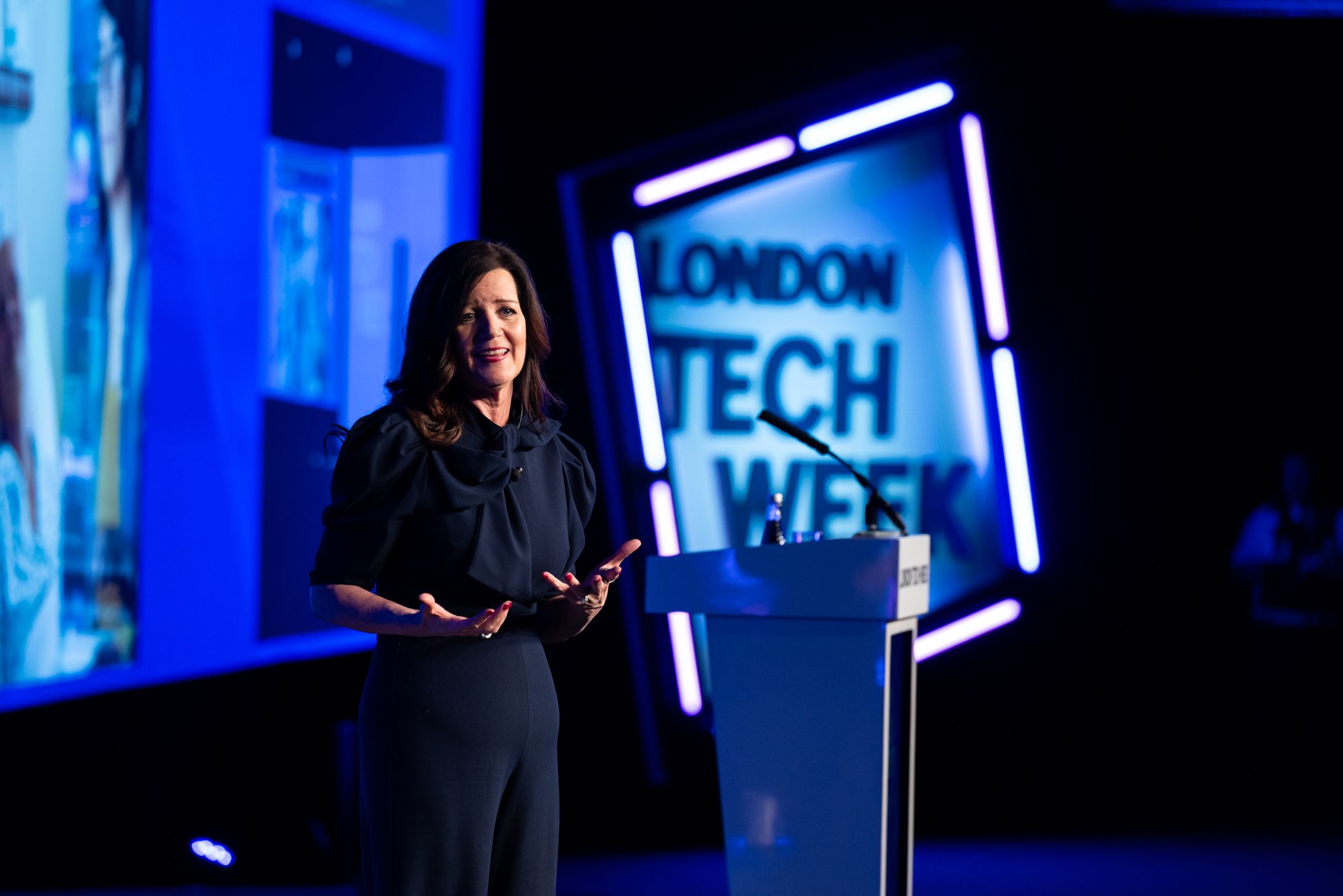 Networking image onsite at London Tech Week