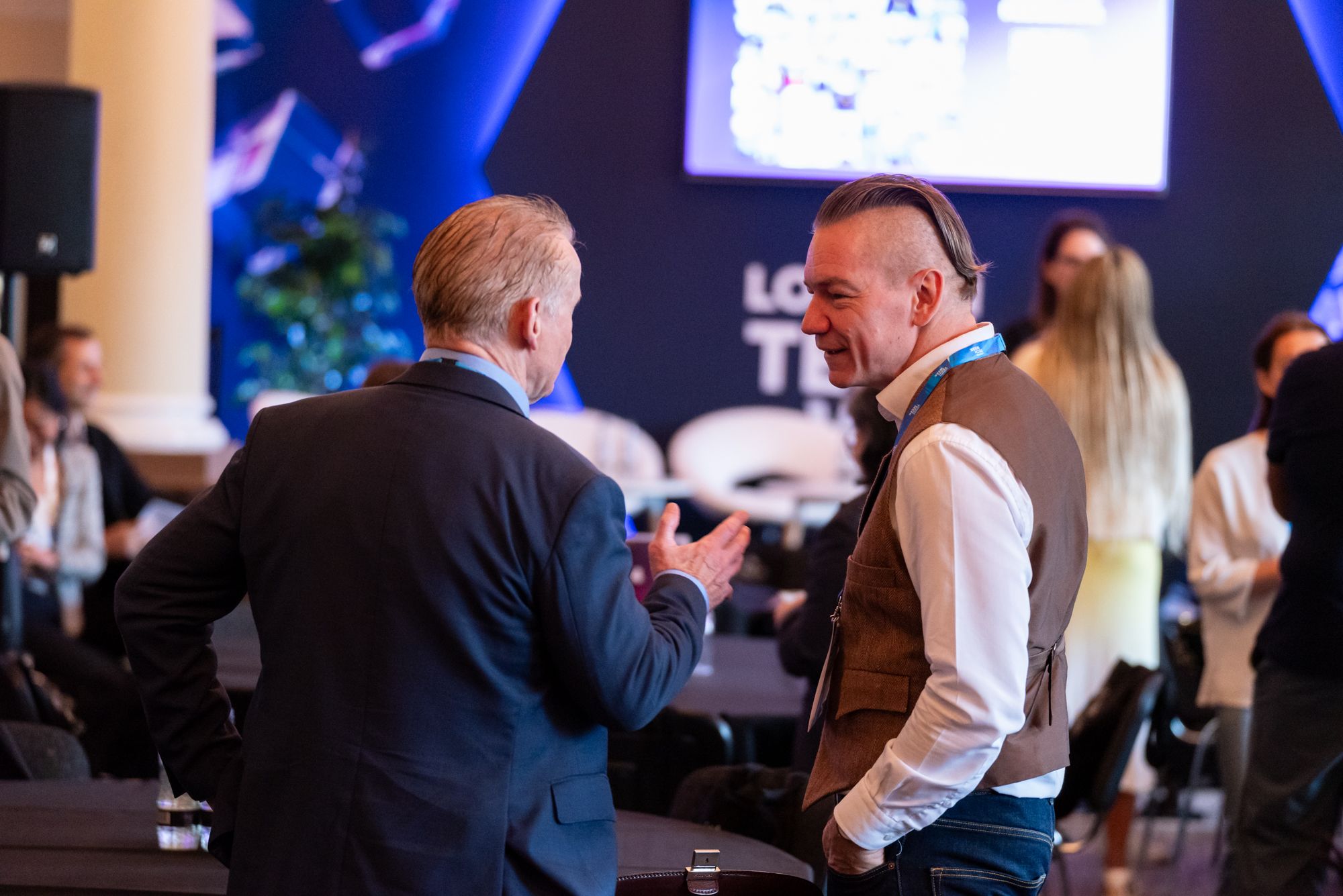 Networking image onsite at London Tech Week