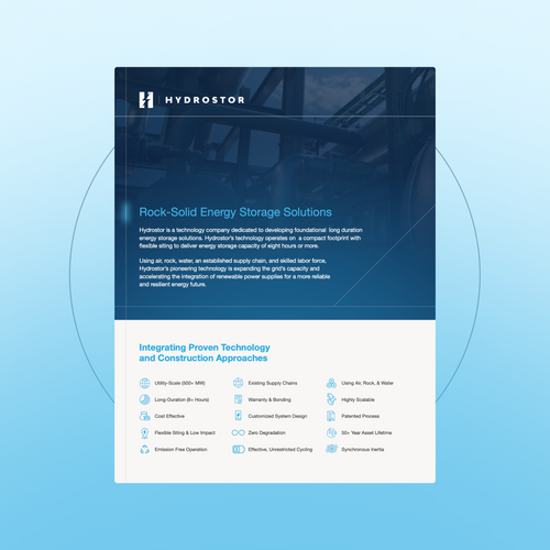 Hydrostor One-Pager