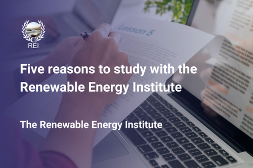 Five reasons to study with the Renewable Energy Institute