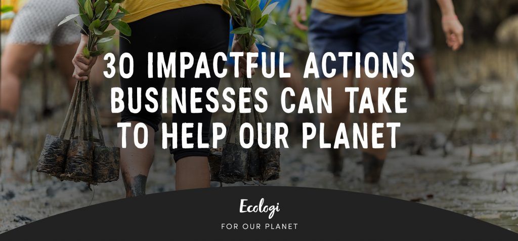 30 impactful actions businesses can take to help our planet
