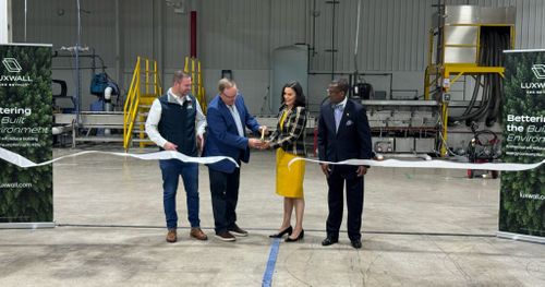 LuxWall celebrates opening of new production facility