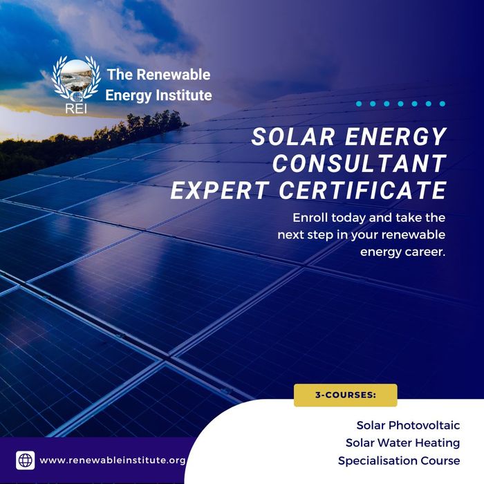 Solar Energy Consultant Expert Certificate Innovation Zero 2024