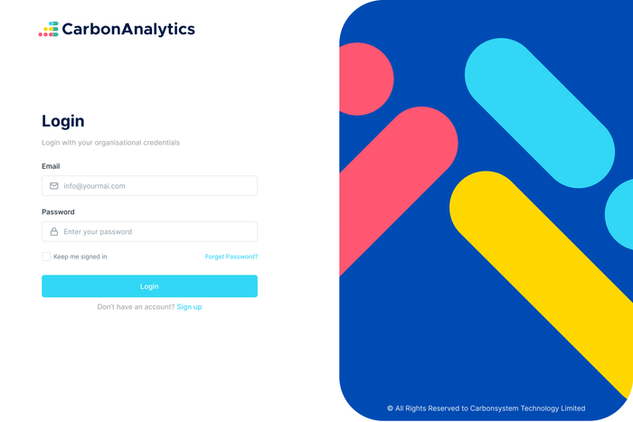 CarbonAnalytics SaaS