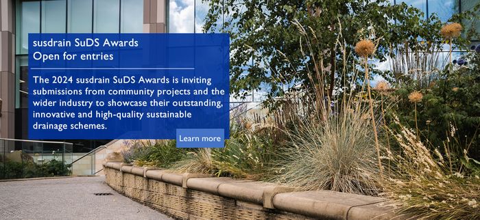 susdrain SuDS Awards 2024 - open for entries!