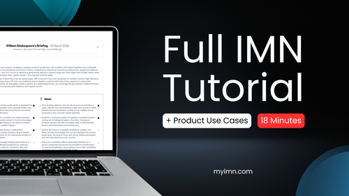 IMN Business Intelligence Demo Video