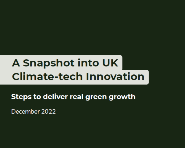 A Snapshot into UK Climate-tech Innovation | Dec 22