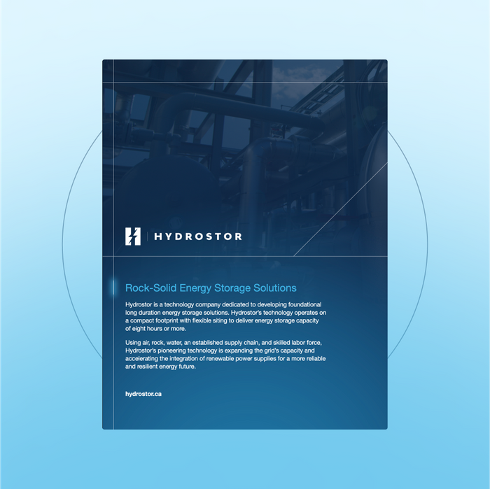 Hydrostor Brochure