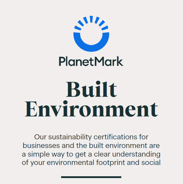 Planet Mark Built Environment Certification