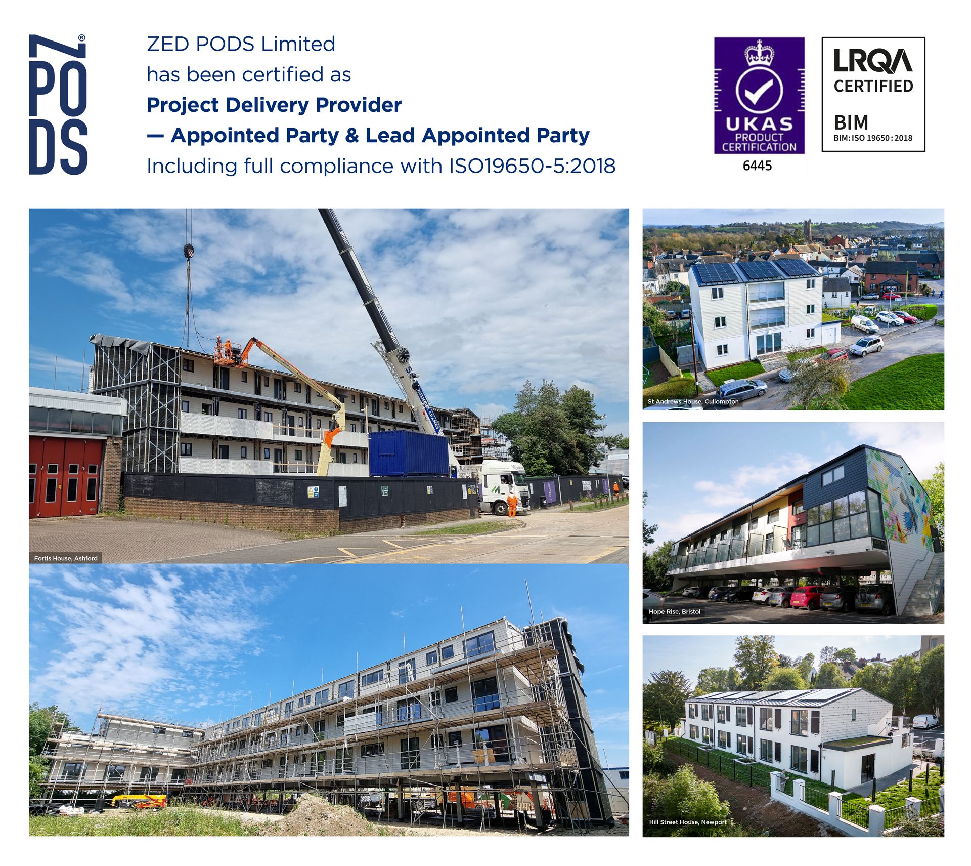 ZED PODS Achieves ISO 19650-2 Certification for BIM Excellence in MMC Industry