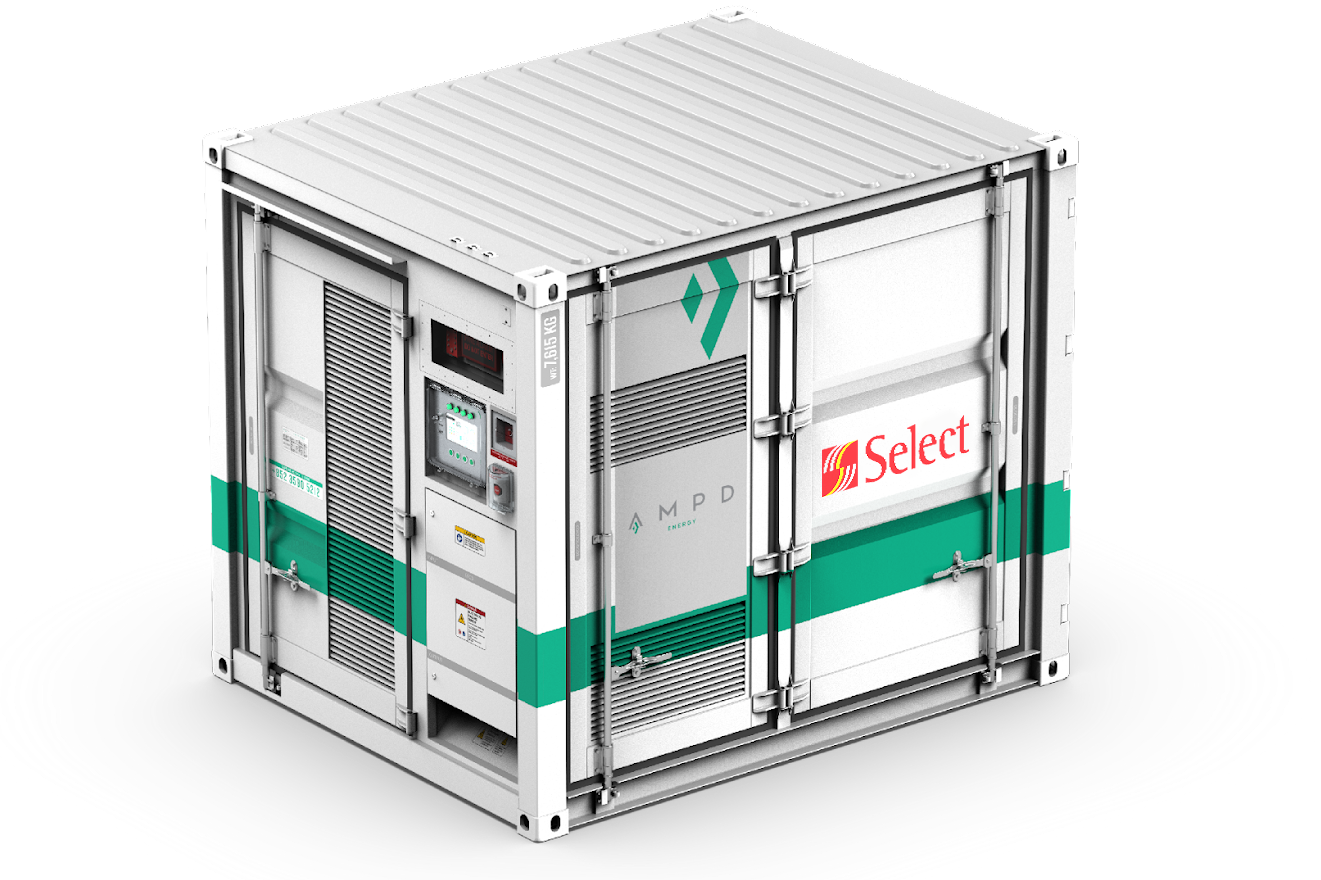 Battery generator saves carbon at Stoke Goods Yard