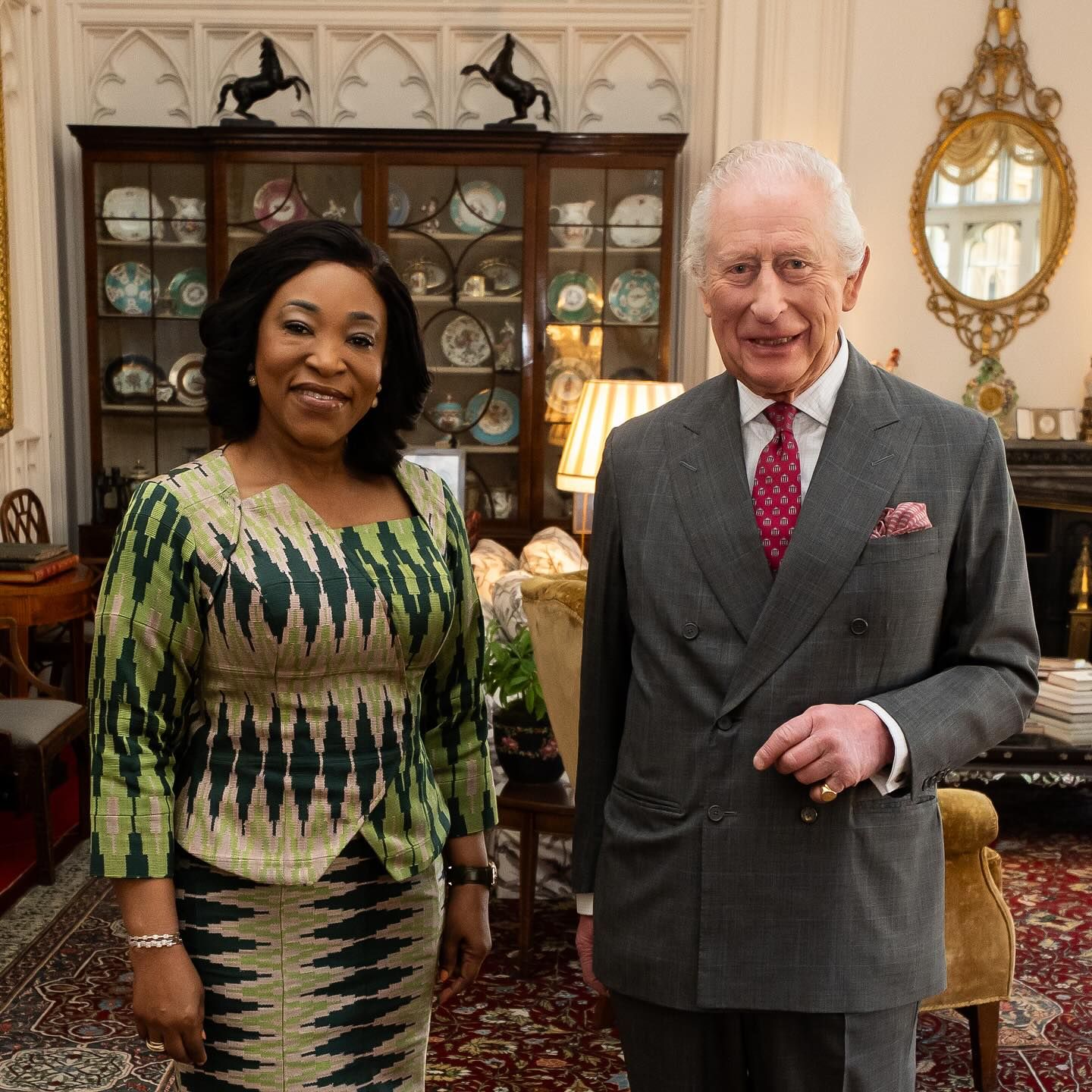 Shirley Ayorkor Botchwey meeting King Charles