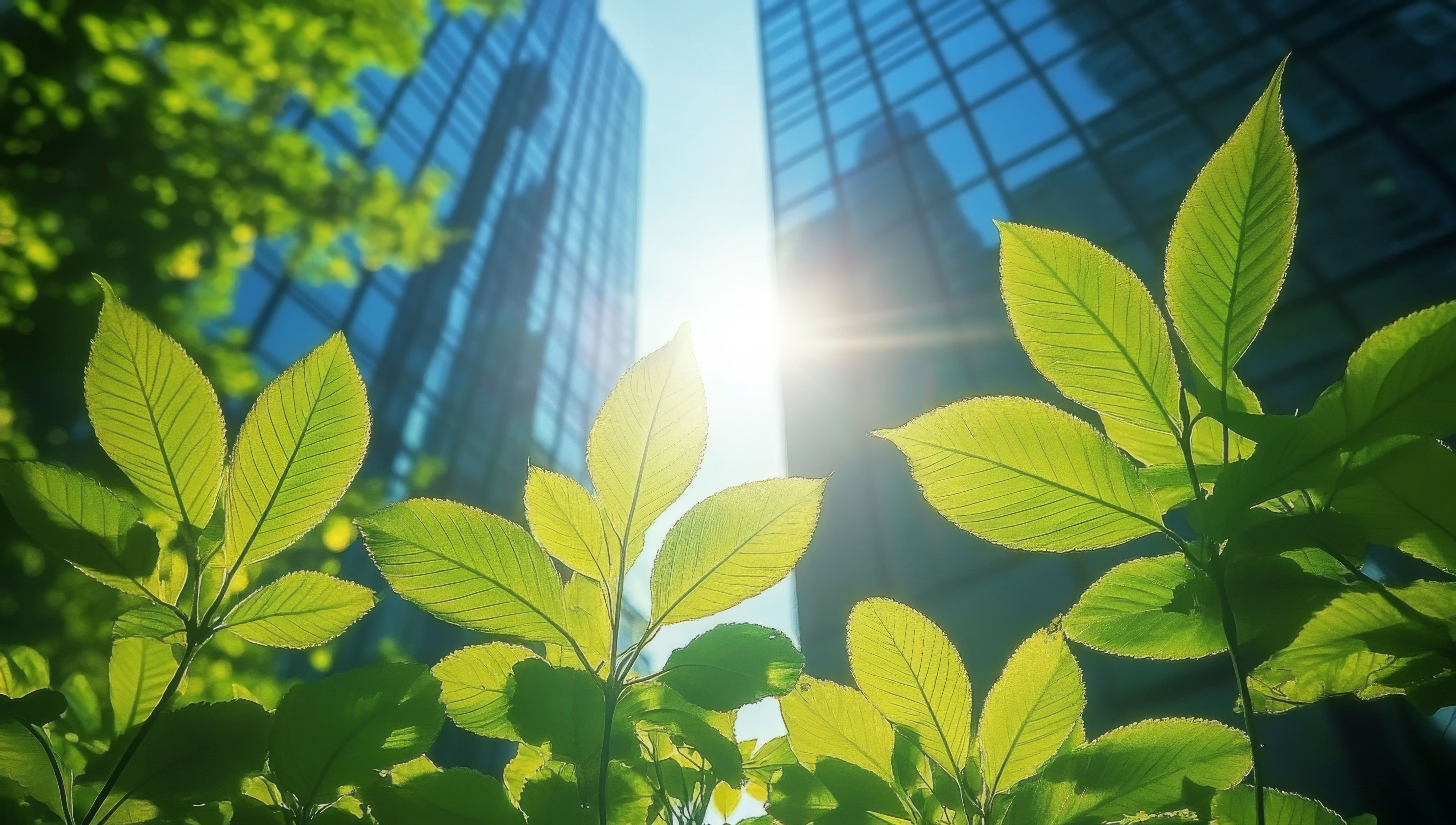 Leaves and Buildings