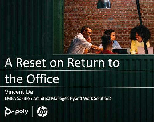 Reset to Return to the Office by HP