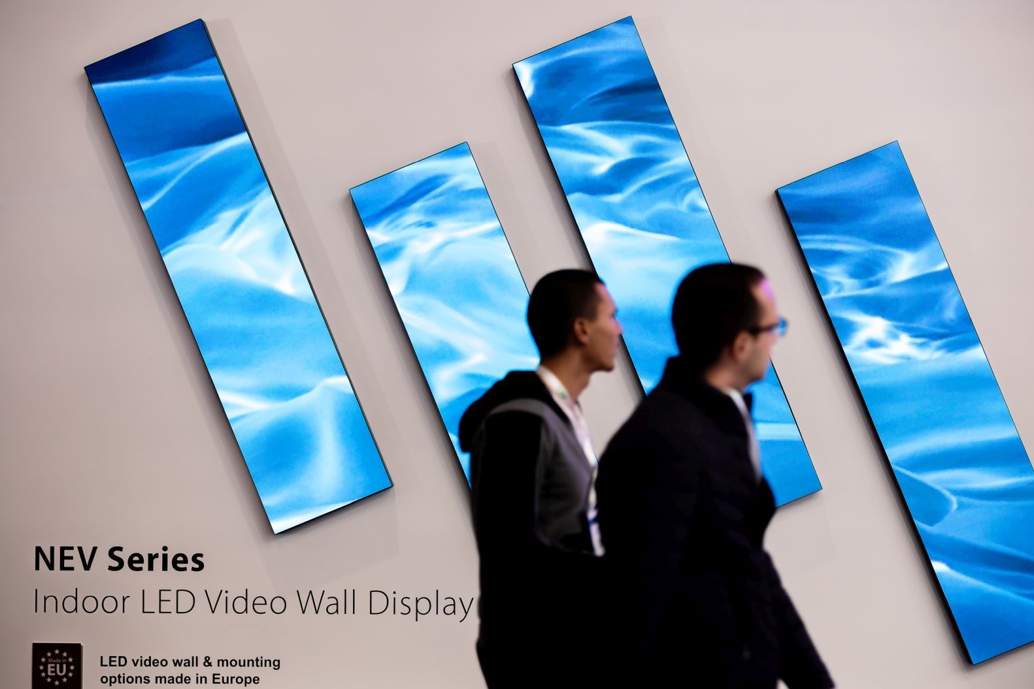 A wide variety of digital signage exhibitors at ISE 2025 