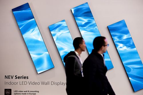 Eine Vielzahl von Digital Signage-Ausstellern auf der ISE 2025 