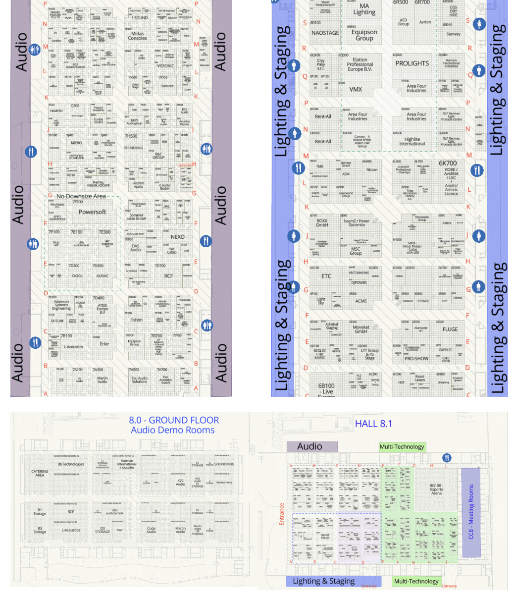 Audio exhibitors
