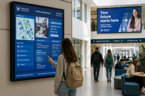 Why digital signage is improving campus communication