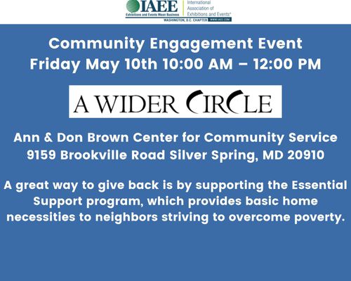 IAEE DC Volunteer Day at Wider Circle