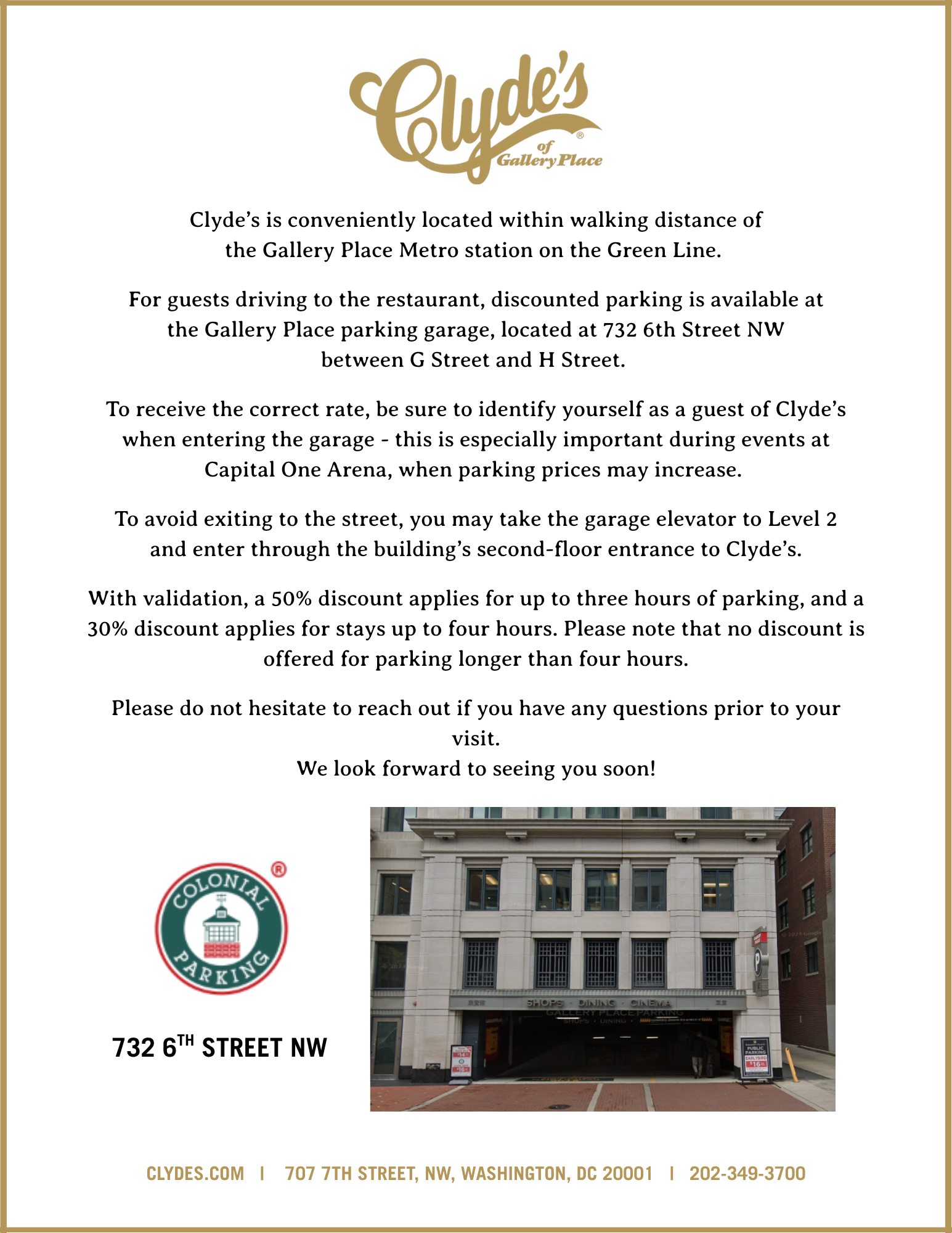 parking info