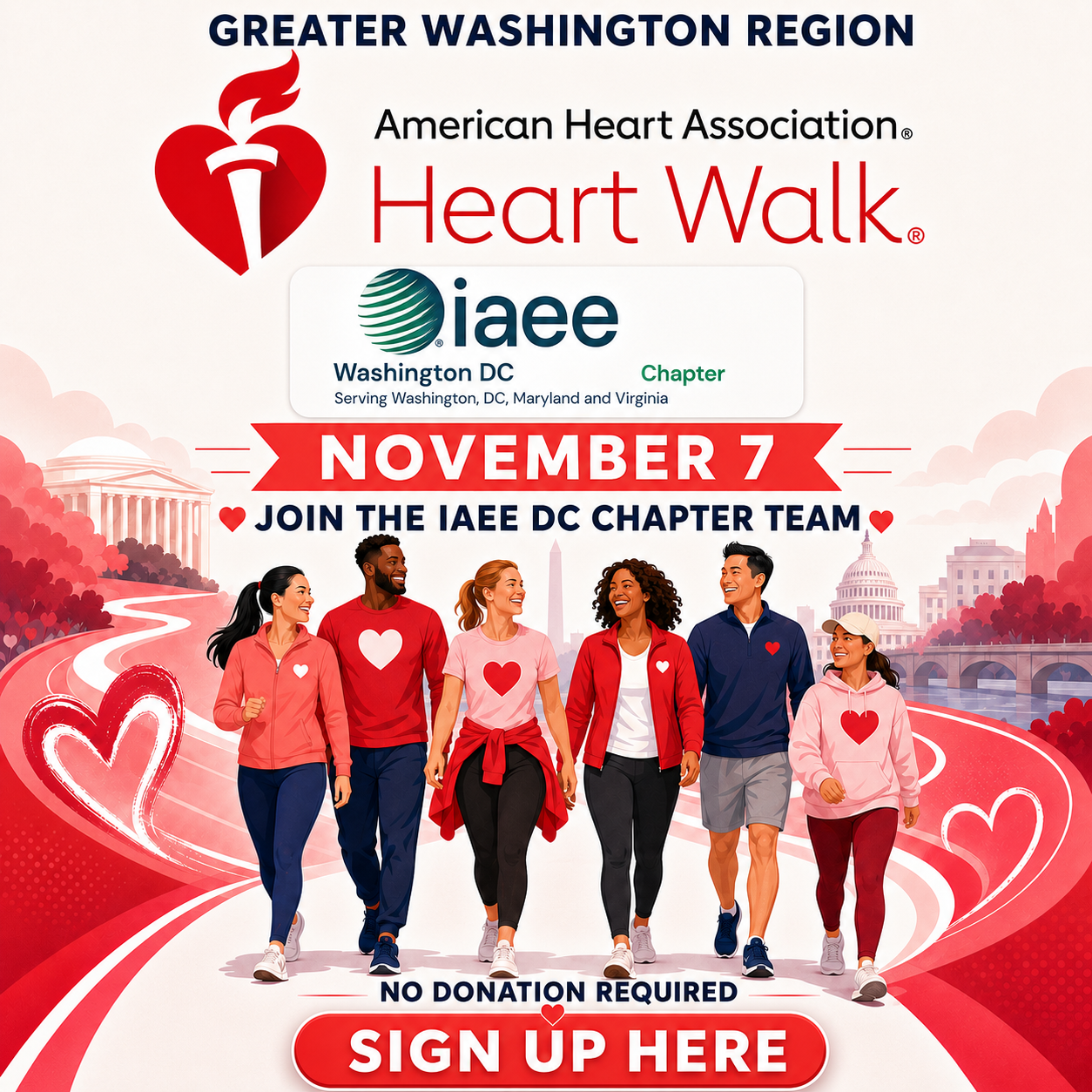 Join IAEE DC Chapter’s Team at the 2026 AHA Heart Walk