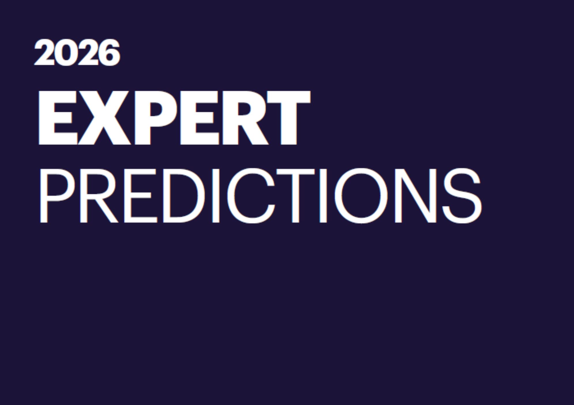 2026 Expert Predictions 