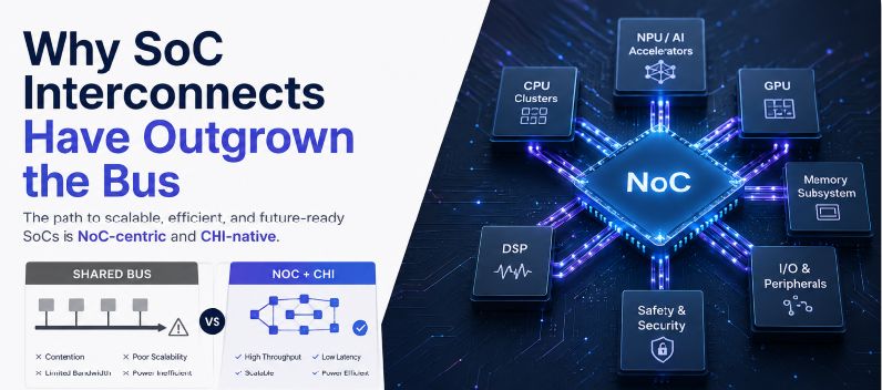 Why SoC Interconnects Have Outgrown the Bus: The NoC-Centric, CHI-Native Path Forward