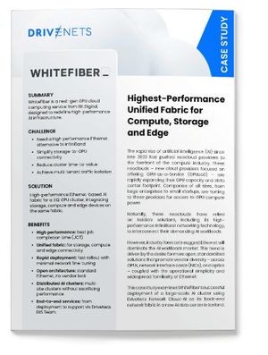 Highest-Performance Unified Fabric for Compute, Storage and Edge: WhiteFiber Case Study