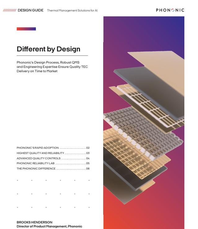 Different by Design:  Phononic’s Design Process, Robust QMS and Engineering Expertise Ensure Quality TEC Delivery on Time to Market