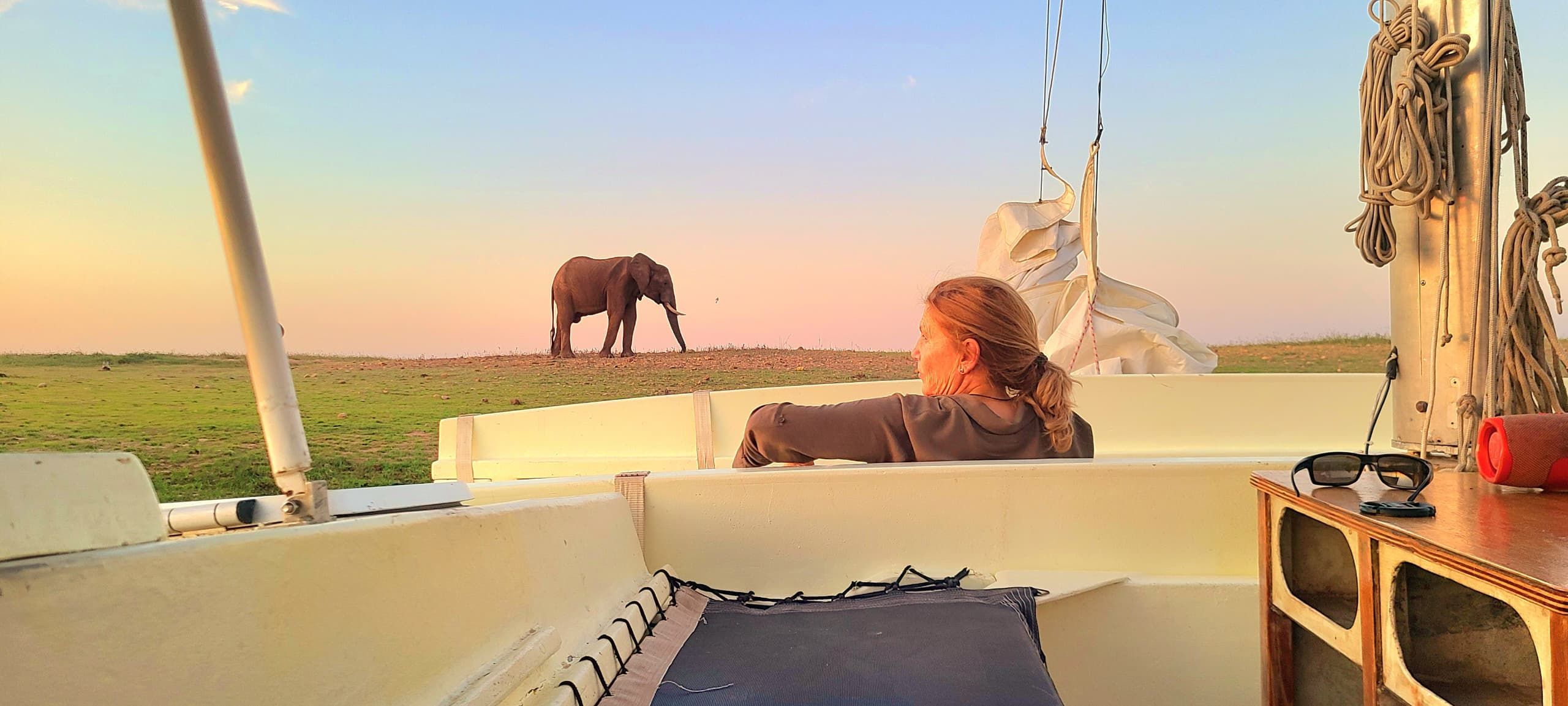 Sail with Elephants on Lake Kariba, Zimbabwe
