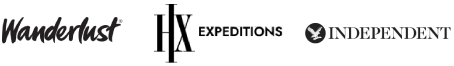 Partnered by logos including Wanderlust, The Independent & Hurtigruten Expeditions
